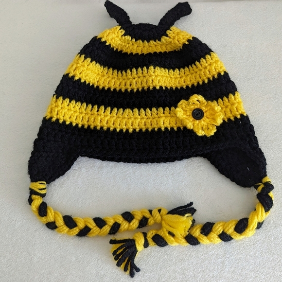 Hat Handmade Bumblebee One Size Fits Most Adults EUC - Picture 3 of 9